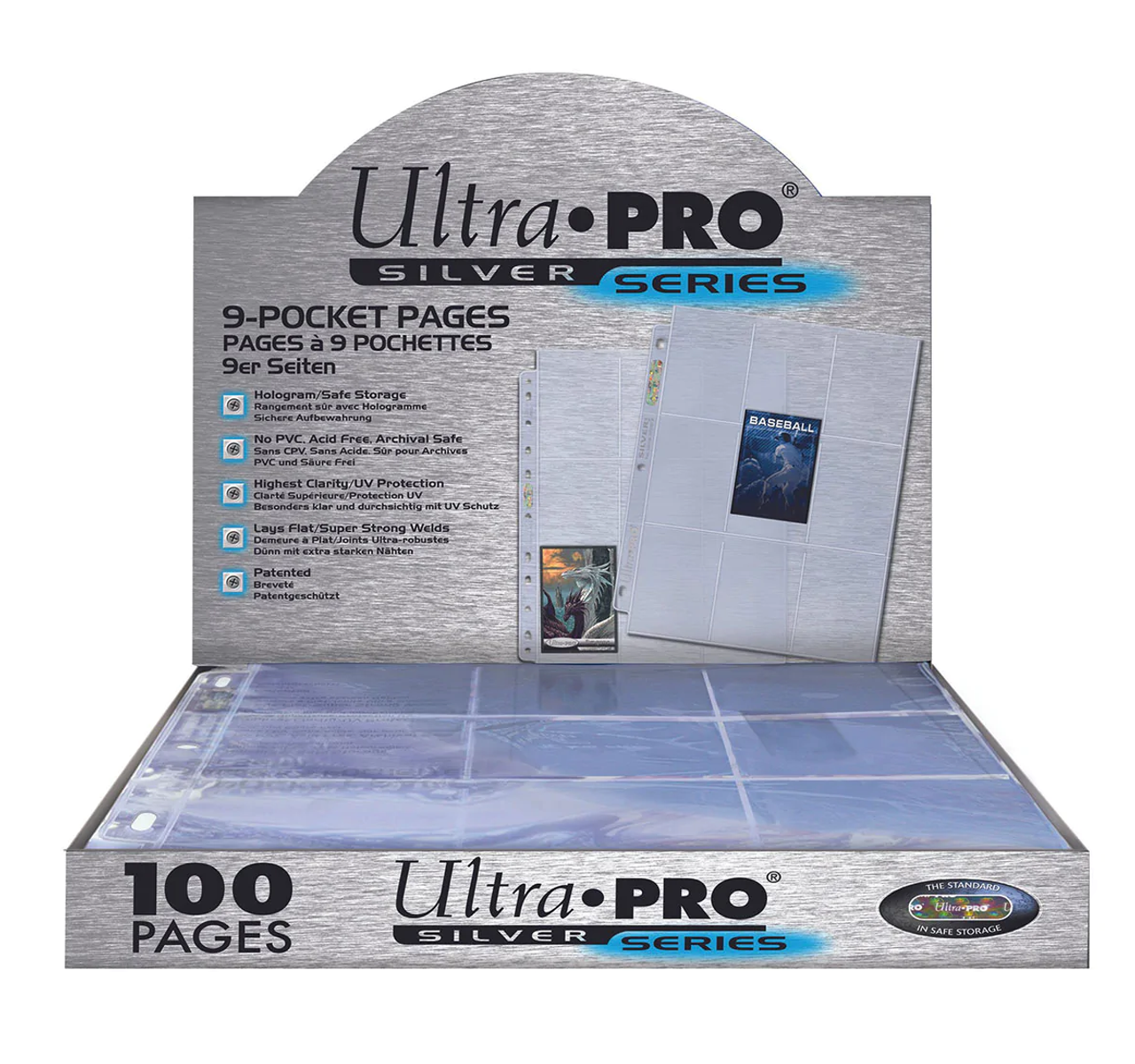 Ultra Pro Silver Series 9-Pocket Pages 100ct Box / Case of 10