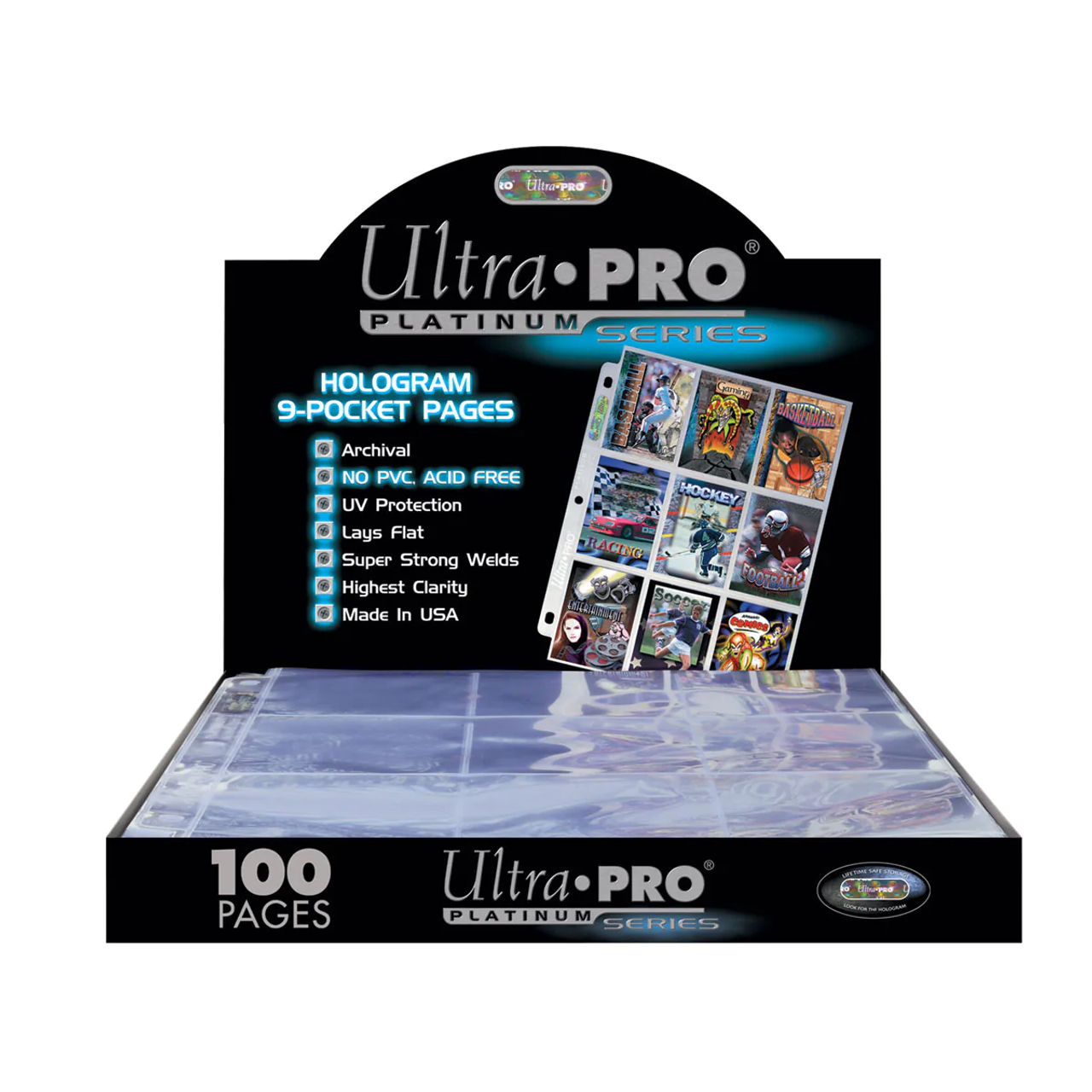 Ultra Pro Platinum Series 9-Pocket Pages 100ct Box