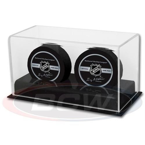 BCW Acrylic Base 2 Puck Display / Case of 18 The Baseball Card King, Inc.