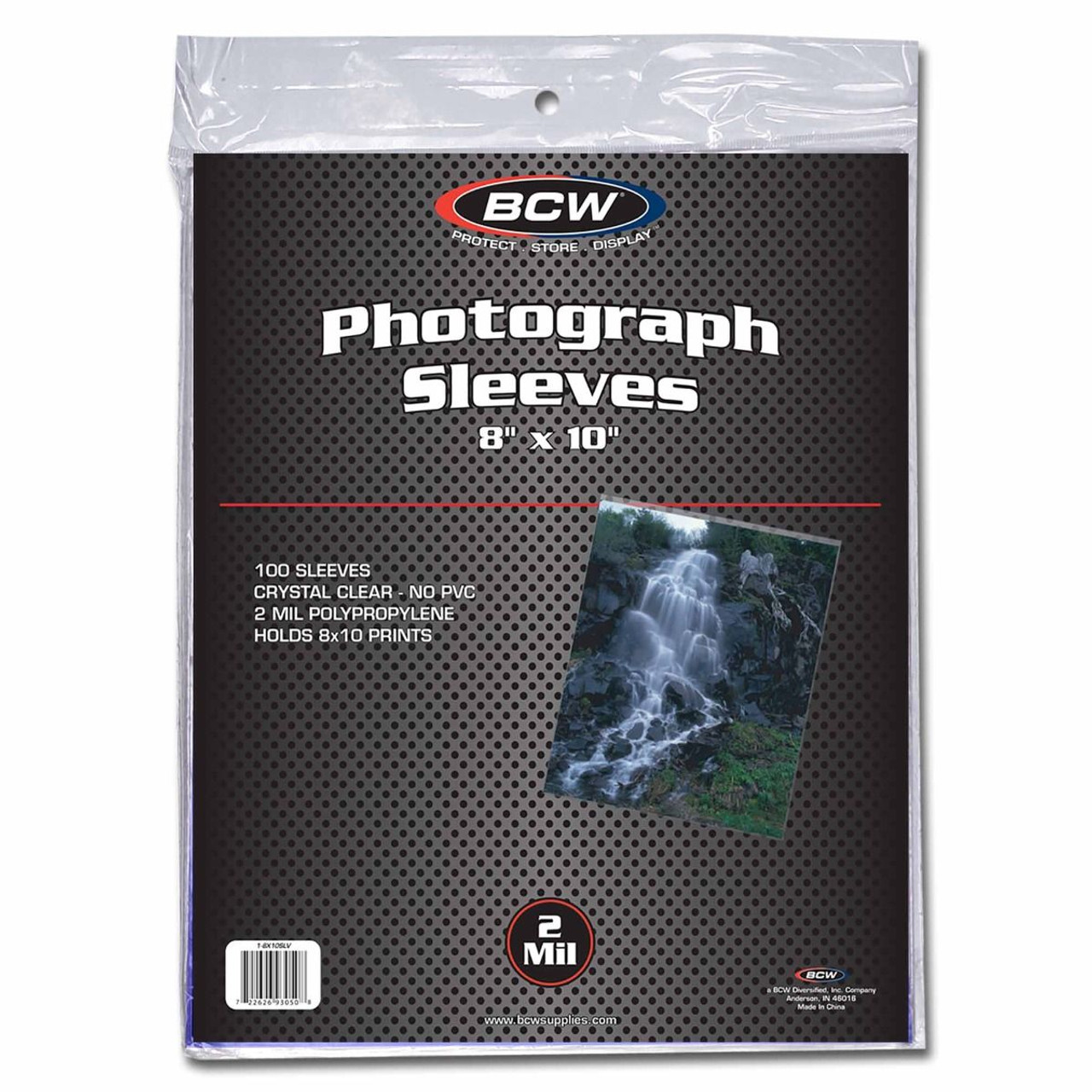 BCW 8x10 Photo Sleeves 100ct Pack / Case of 10