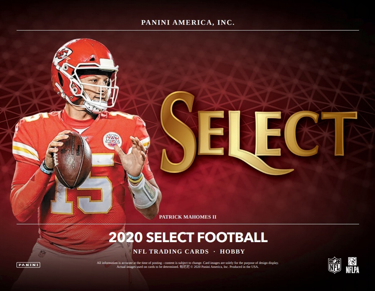 2020 Panini Select Football Hobby Box - The Baseball Card King, Inc.