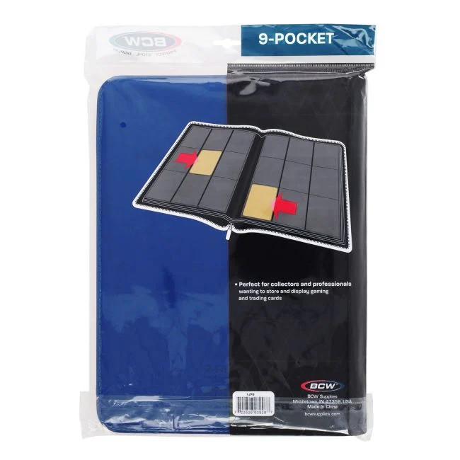 BCW Z-Folio 9-Pocket LX Album - Blue
