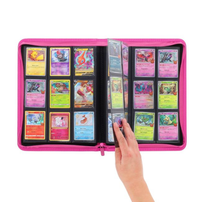 BCW Z-Folio 9-Pocket LX Album - Pink