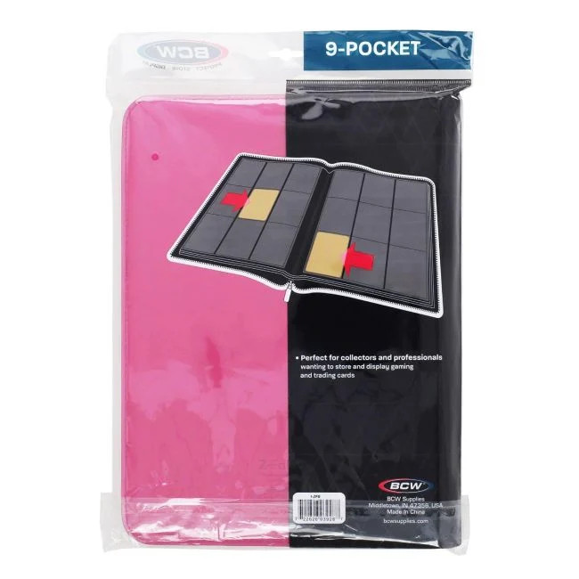BCW Z-Folio 9-Pocket LX Album - Pink