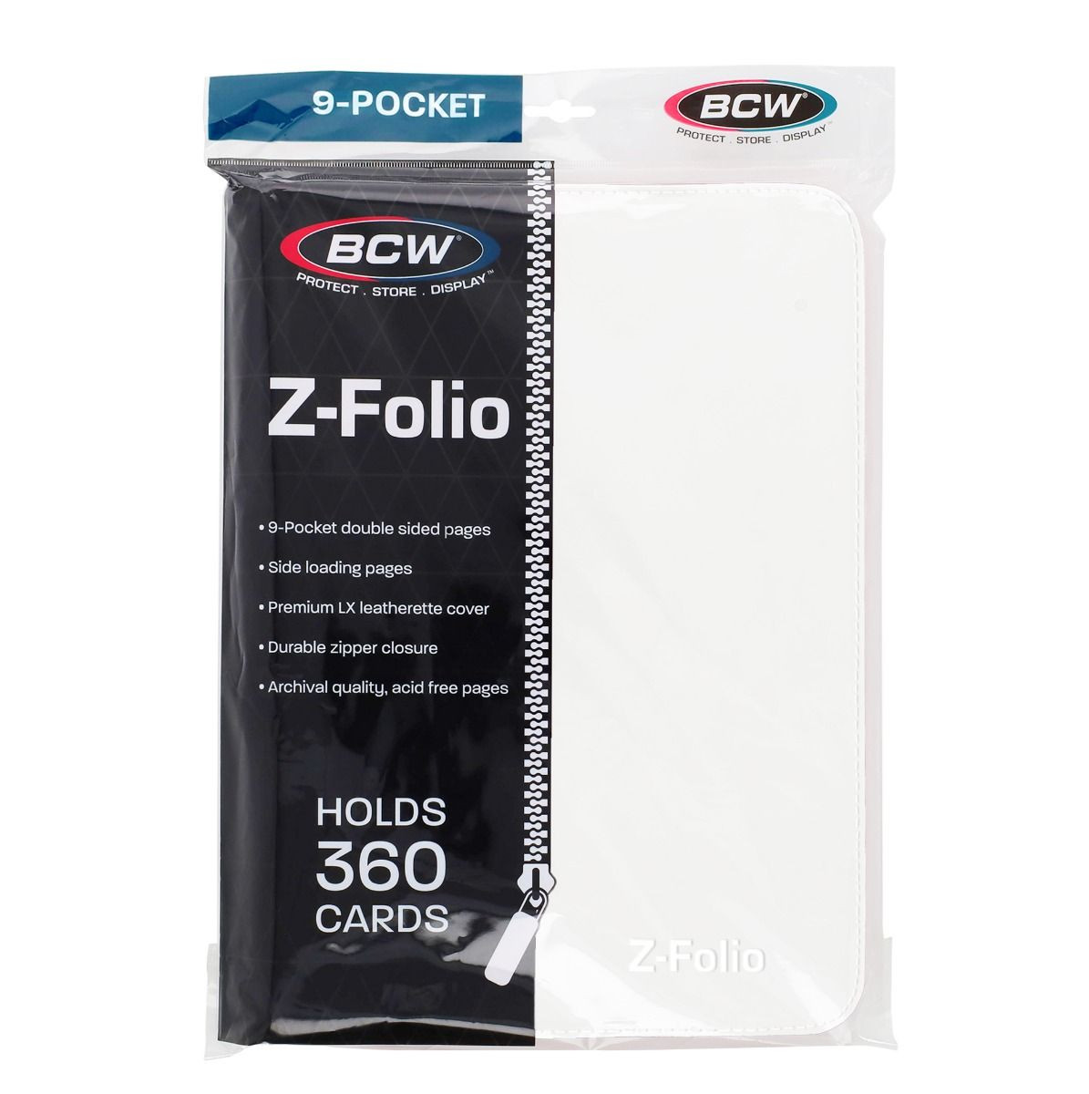 BCW Z-Folio 9-Pocket LX Album - White