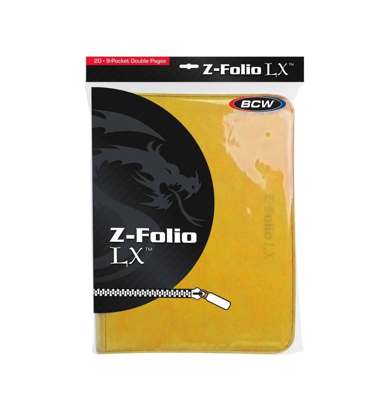 BCW Z-Folio 9-Pocket LX Album - Yellow