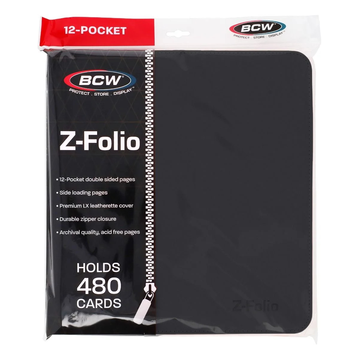 BCW Z-Folio 12-Pocket LX Album - Black
