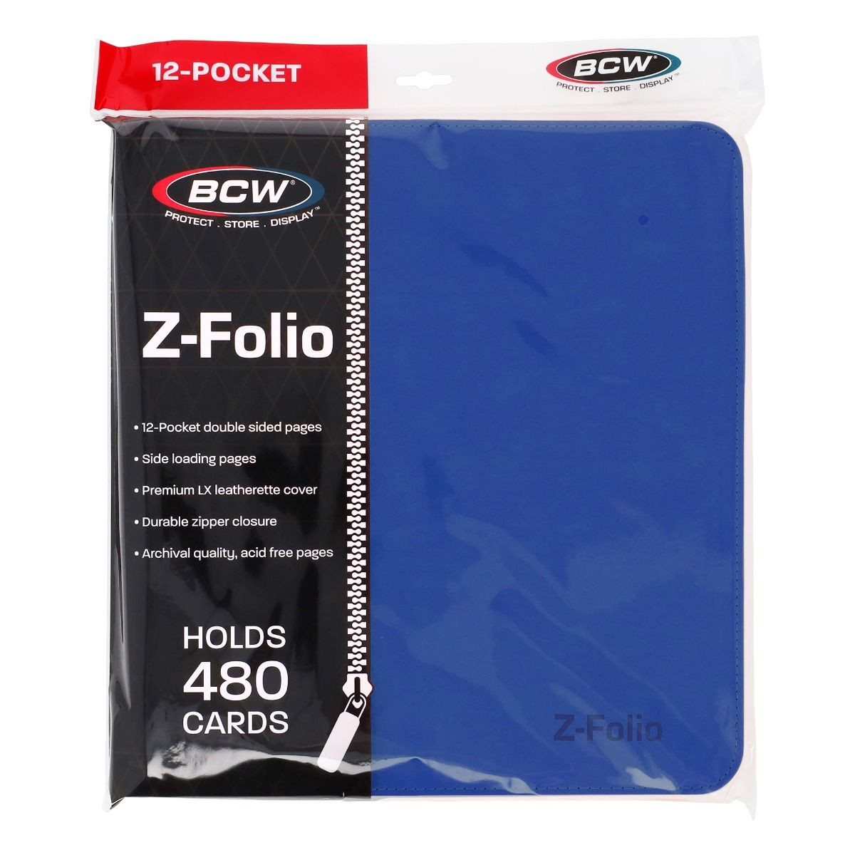 BCW Z-Folio 12-Pocket LX Album - Blue