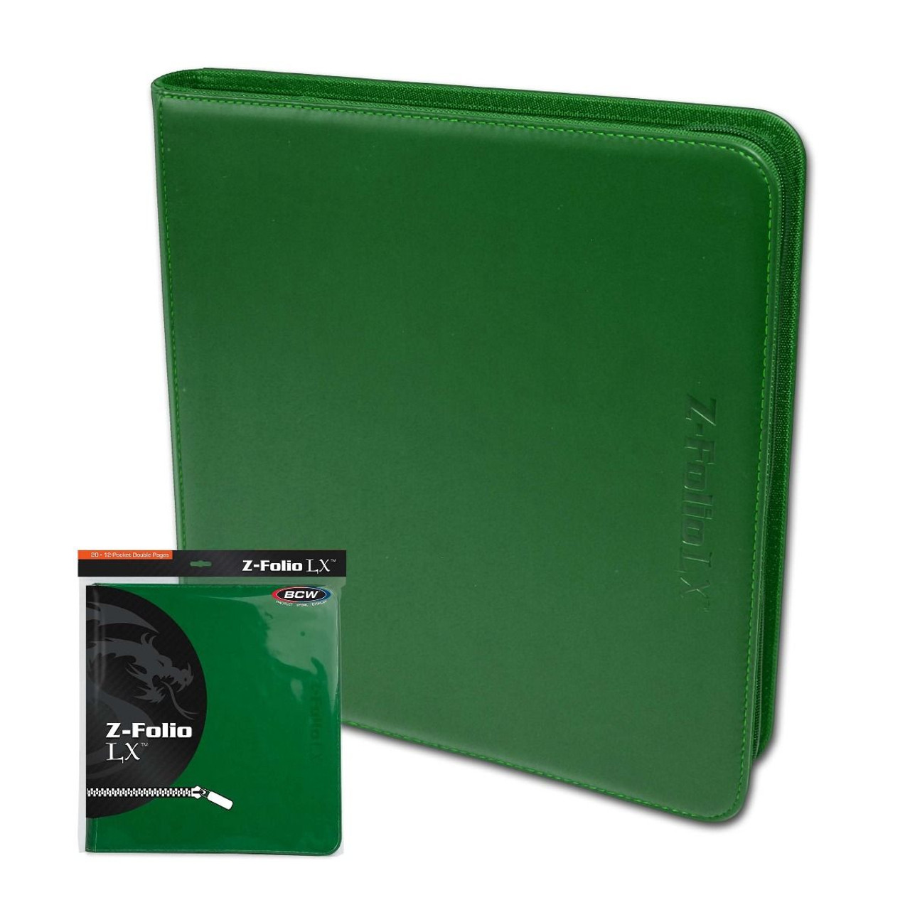 BCW Z-Folio 12-Pocket LX Album - Green