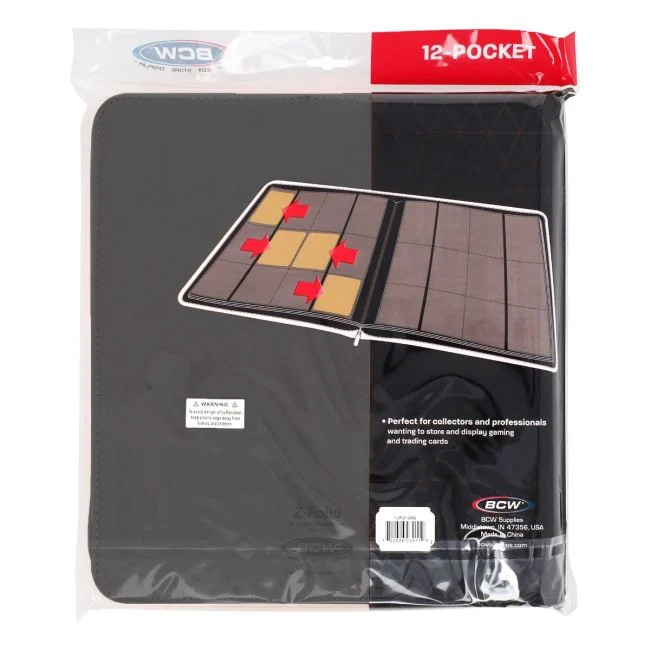 BCW Z-Folio 12-Pocket LX Album - Gray