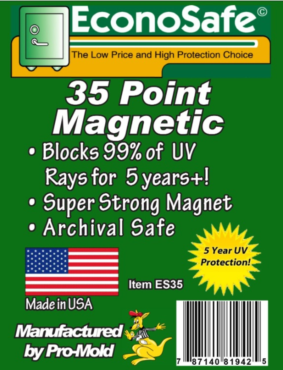 Pro-Mold Econosafe Magnetic Card Holder 35pt - 25ct Box