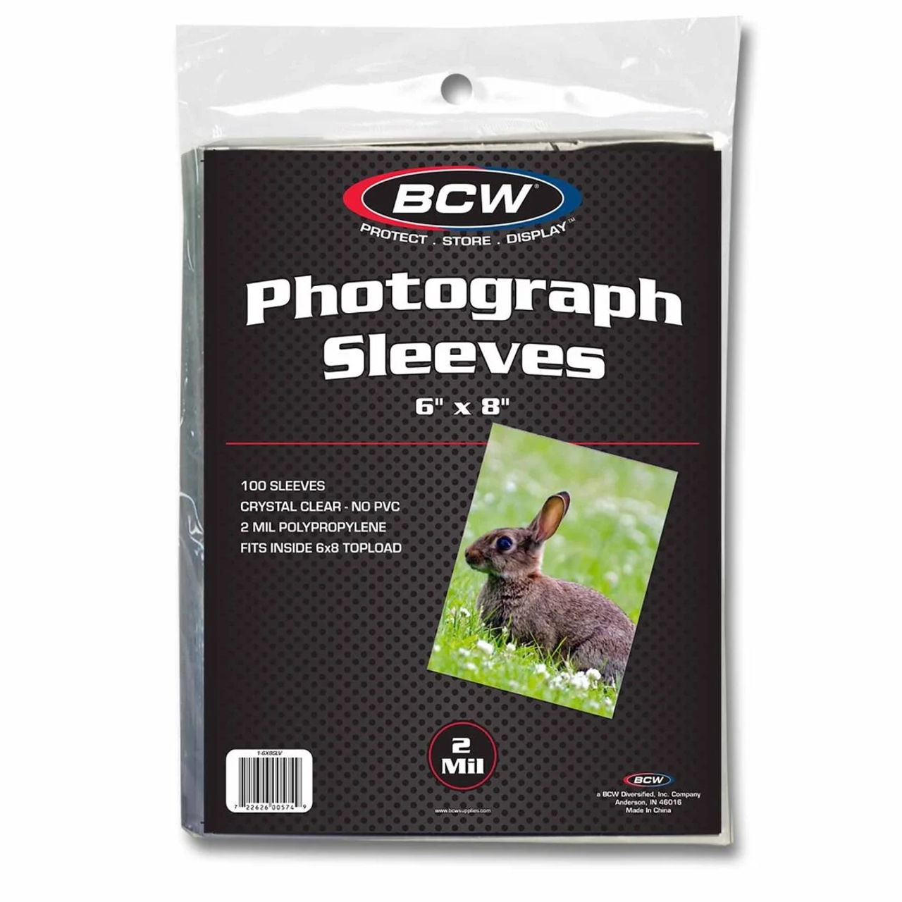 BCW 6x8 Photo Sleeves 100ct Pack / Case of 20