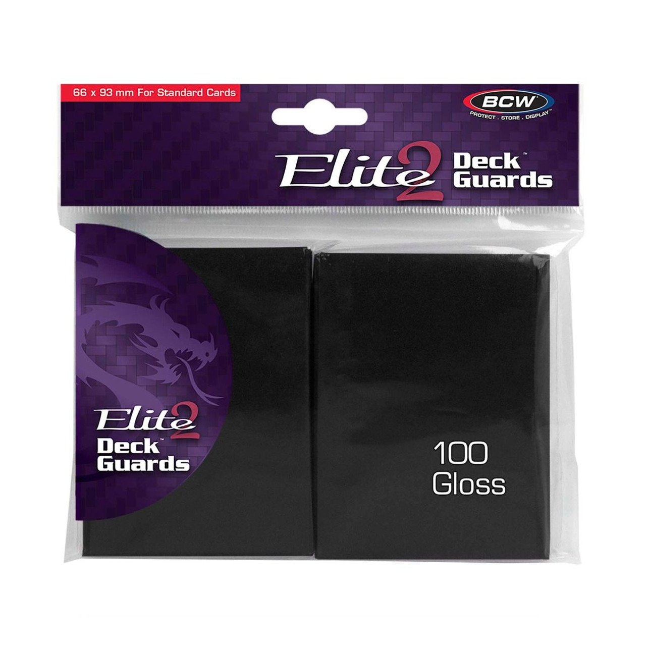 BCW Gaming Elite2 Deck Guard - Glossy - Black