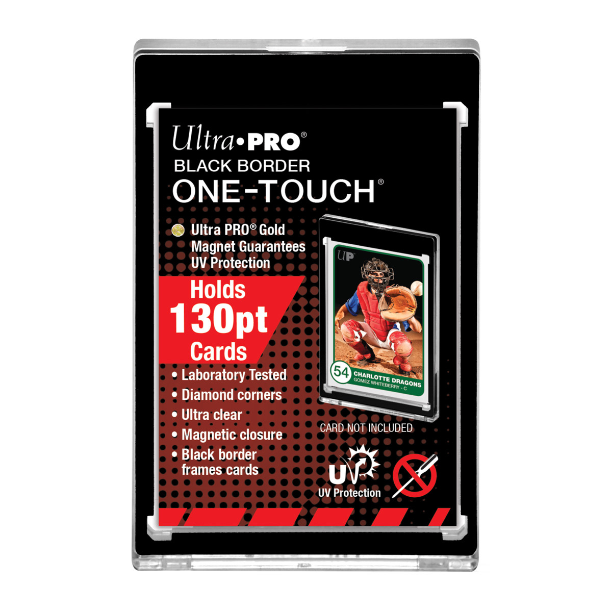 Ultra Pro 130pt One Touch Magnetic Holder - Black Border - The