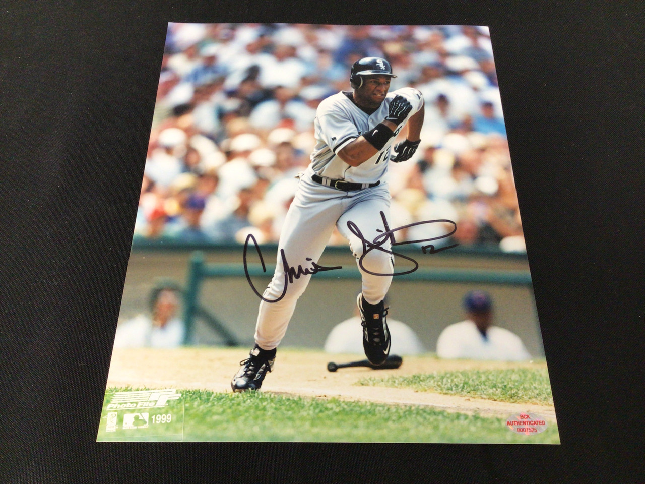 Chris Singleton White Sox Autographed 8x10 (Running) BCK COA #5438