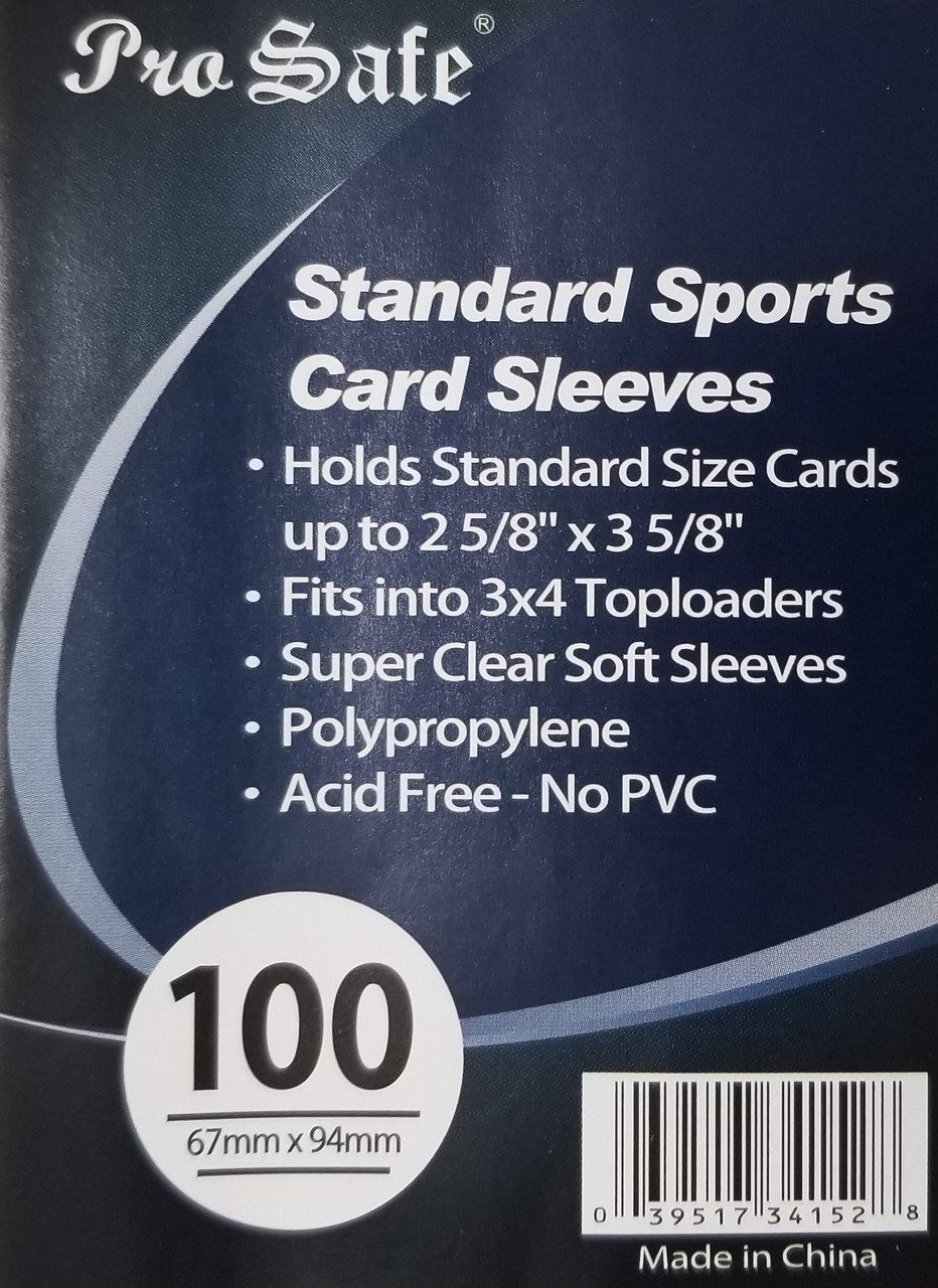 Pro Safe Standard Card Sleeves 100ct Pack