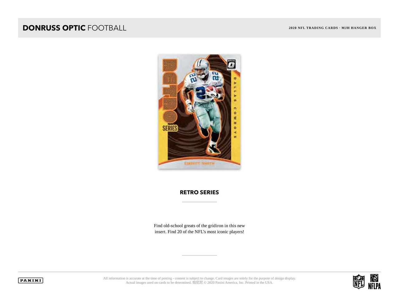 2020 Panini Donruss Optic Football Hanger Pack