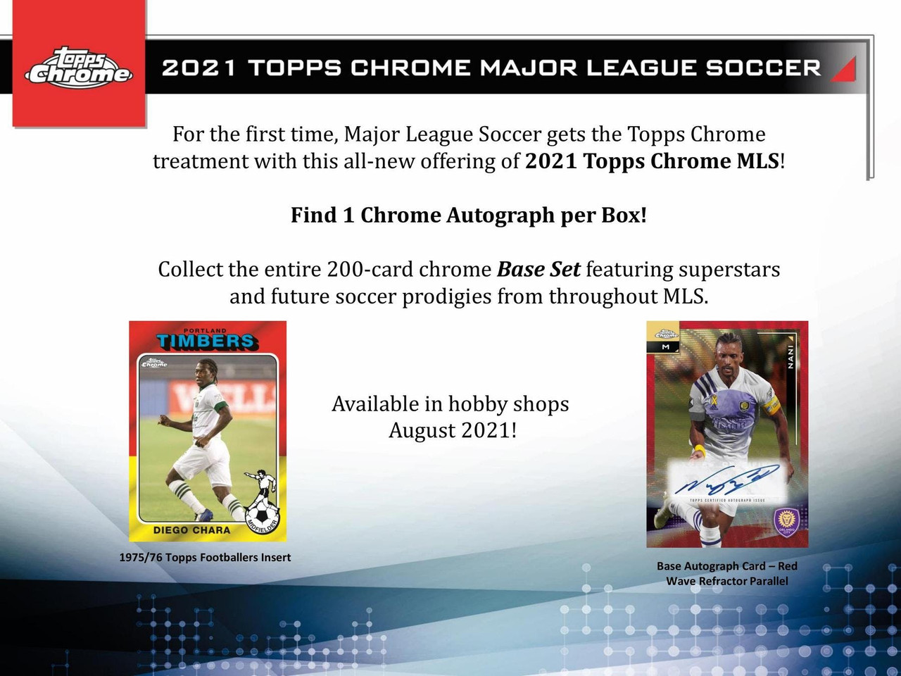 2021 Topps Chrome MLS Major League Soccer Hobby Box