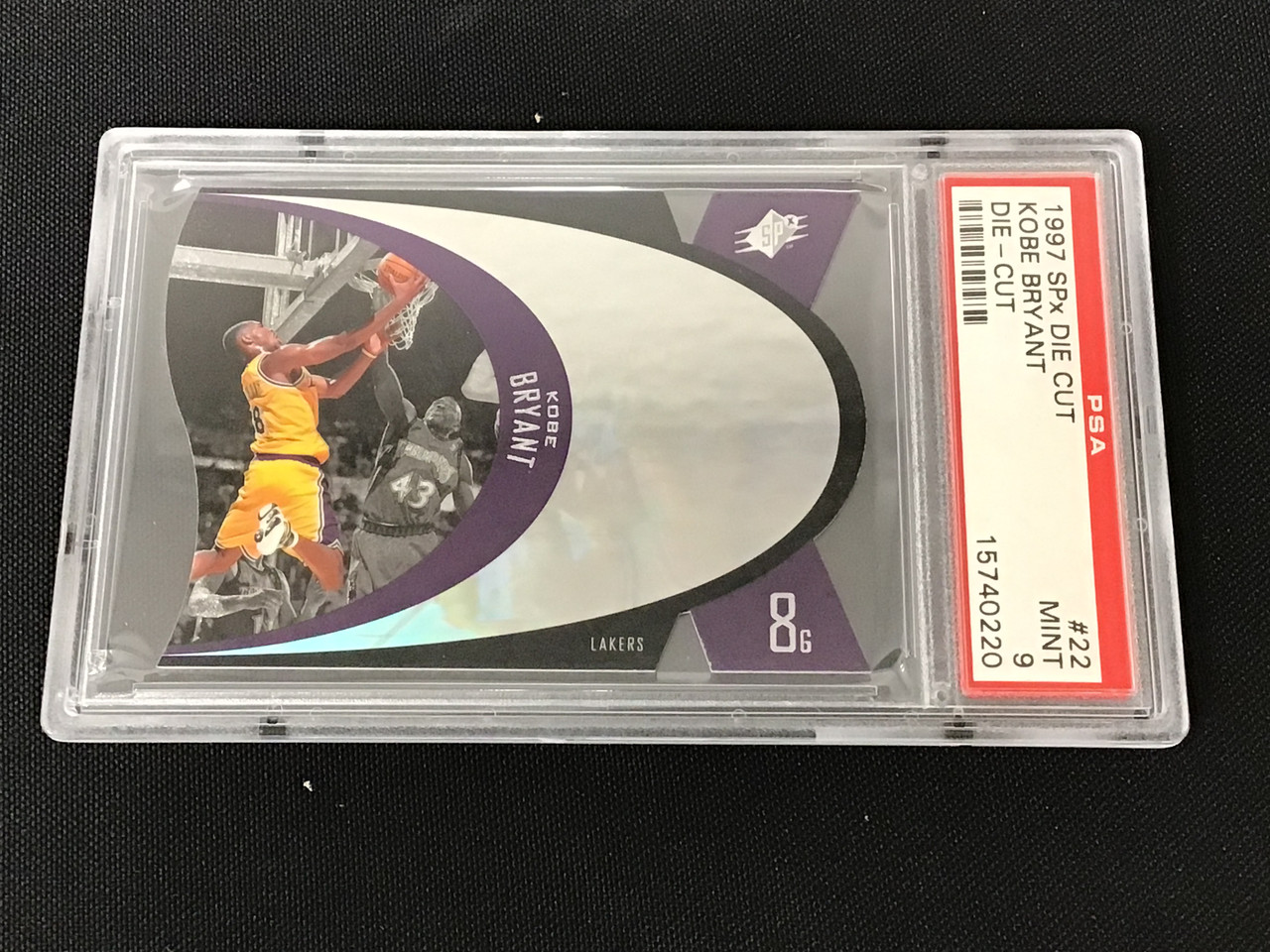 1997 Upper Deck SPx KOBE BRYANT Die-Cut PSA 9 Mint