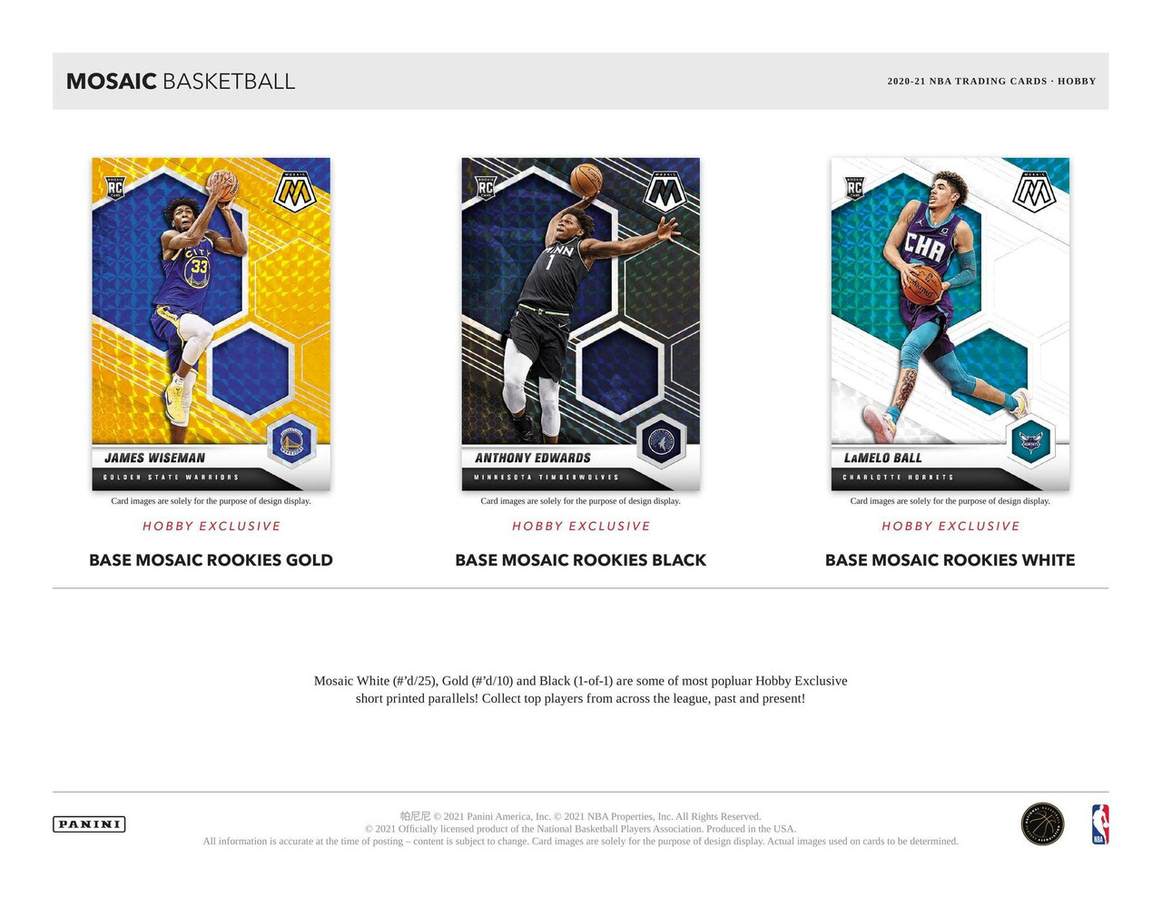 2020/21 Panini Mosaic Basketball Hobby Box