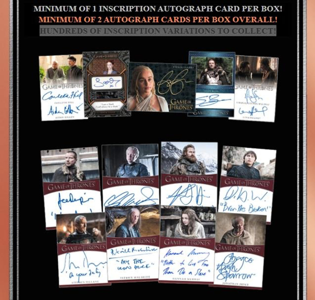 2021 Rittenhouse Game of Thrones Iron Anniversary Series 2 Hobby Box