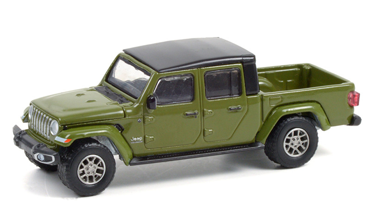 2021 Jeep Gladiator Pickup Truck Green with Black Top "Jeep 80th Anniversary" "Anniversary Collection" Series 13 1/64 Diecast Model Car by Greenlight