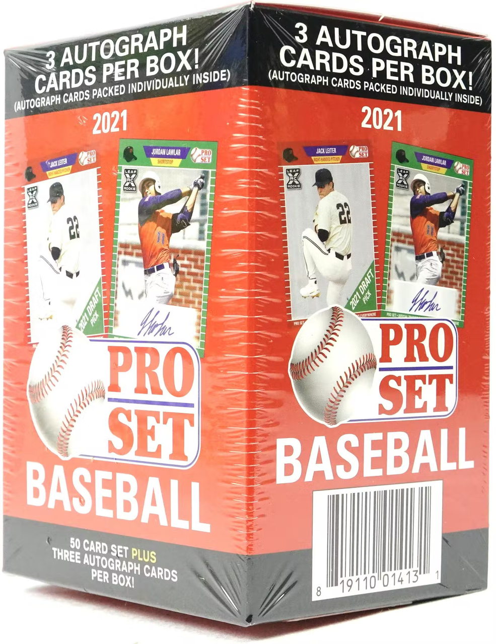  2021 Leaf Draft Baseball BLASTER box (50-card set & THREE  Auotograph cards/bx) : Collectibles & Fine Art