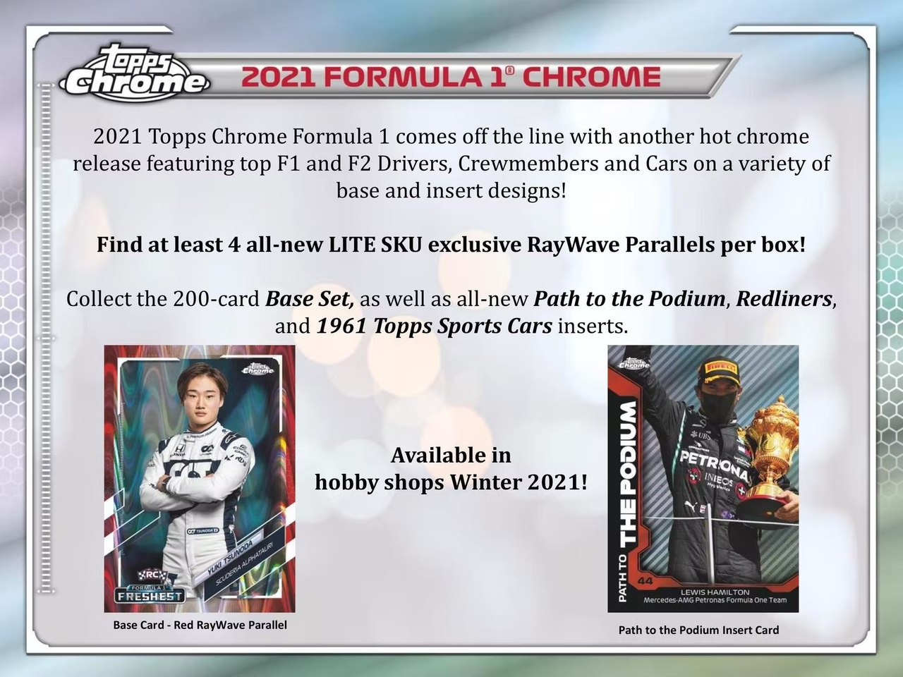 魅力的な 2021 RACING TOPPS 純正直販店 Chrome 1 Formula1 2021 www