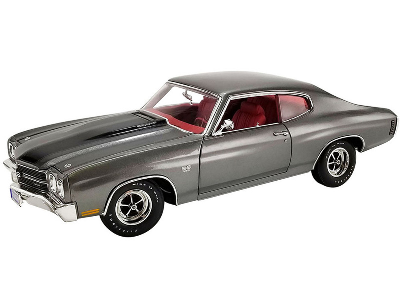 1970 Chevrolet Chevelle LS6 - Shadow Grey - 1:18 Diecast Model Car by ACME