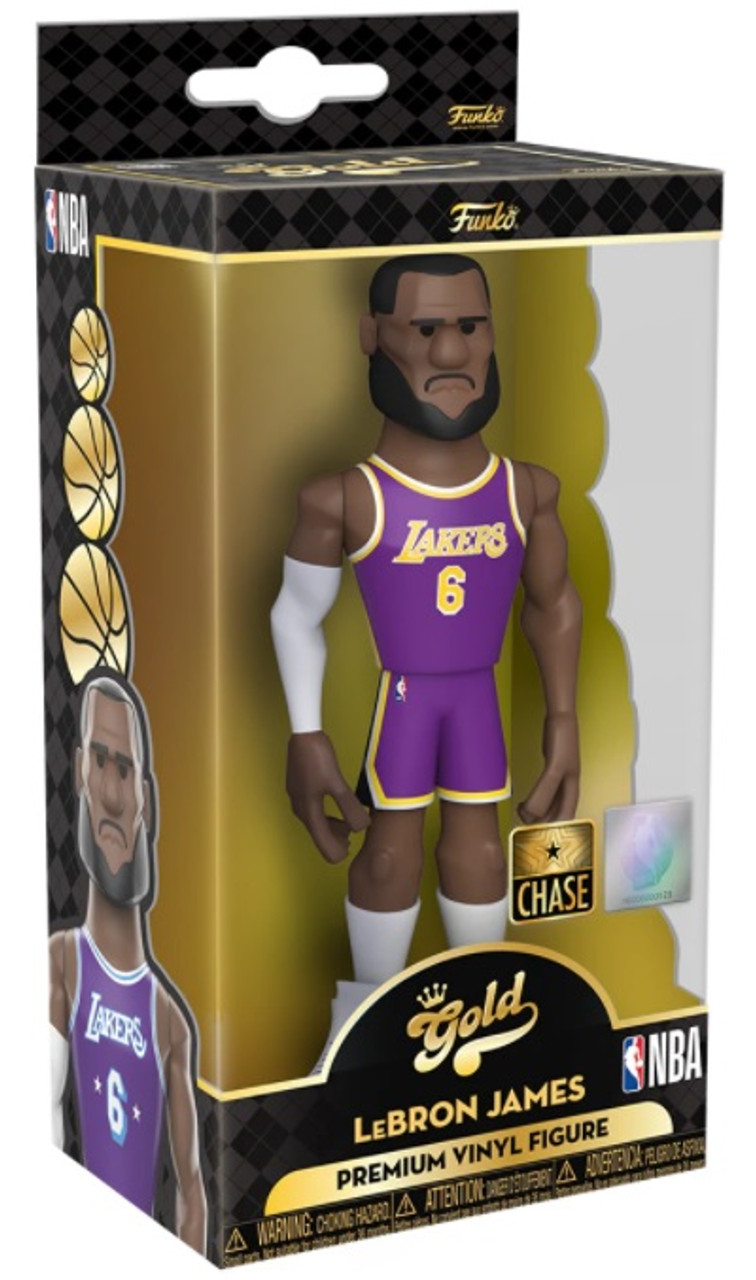 NBA - Lebron James Lakers (Purple Jersey) 5 GOLD Premium Vinyl