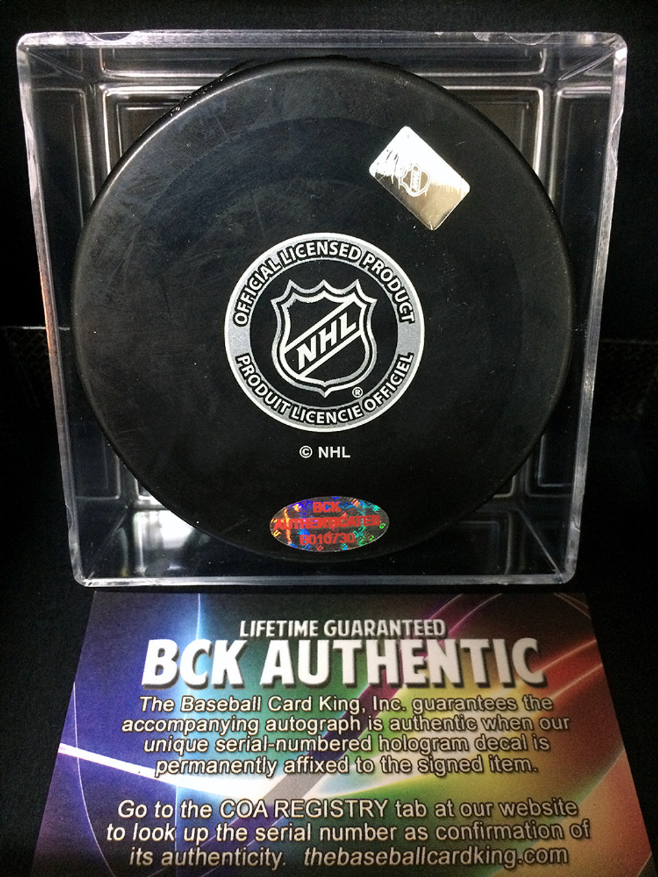 SHELDON BROOKBANK (Chicago Blackhawks) Autographed Hockey Puck