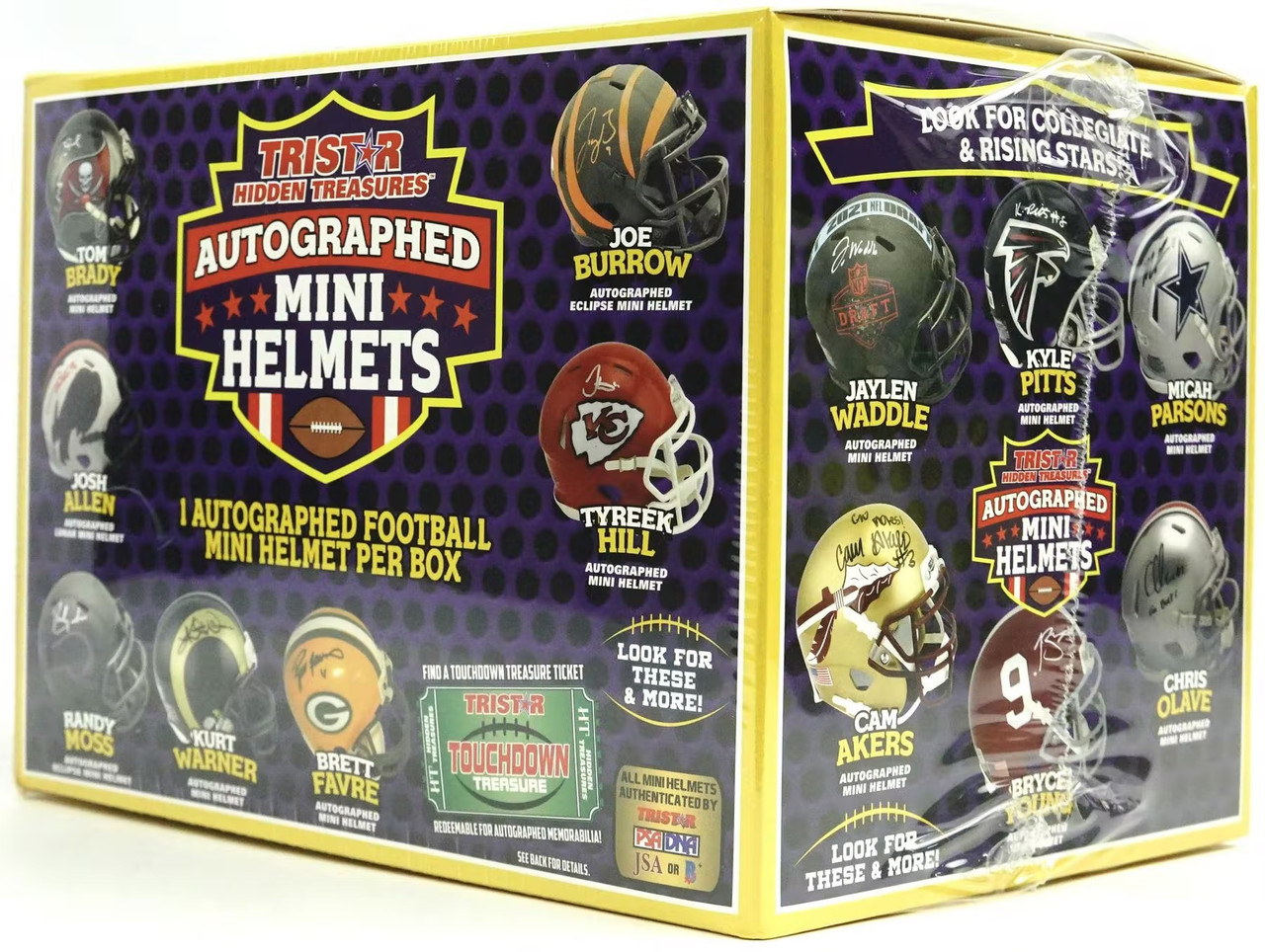 2022 TriStar Hidden Treasures Autographed Mini Helmets Football Hobby Box
