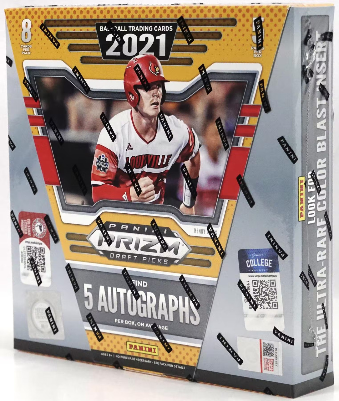 2021 Panini Prizm Draft Picks Collegiate Baseball Hobby Box