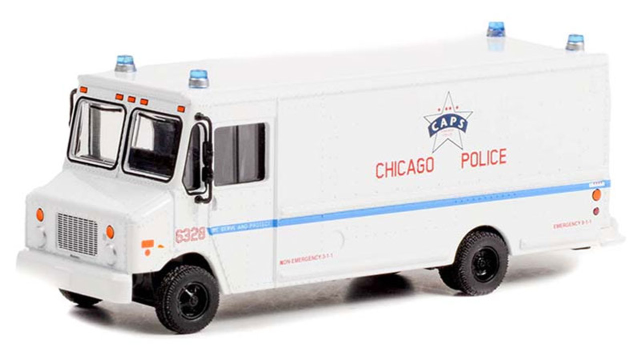 2019 Step Van - Chicago Police - H.D Trucks Series 23 - 1:64 Model Car by Greenlight