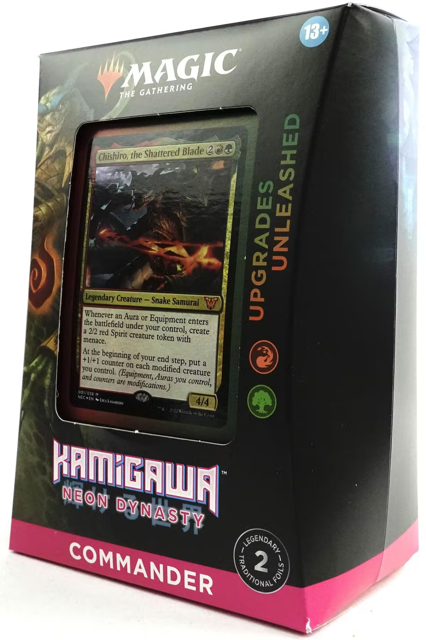 Magic The Gathering Kamigawa: Neon Dynasty Commander Deck / Case of 4