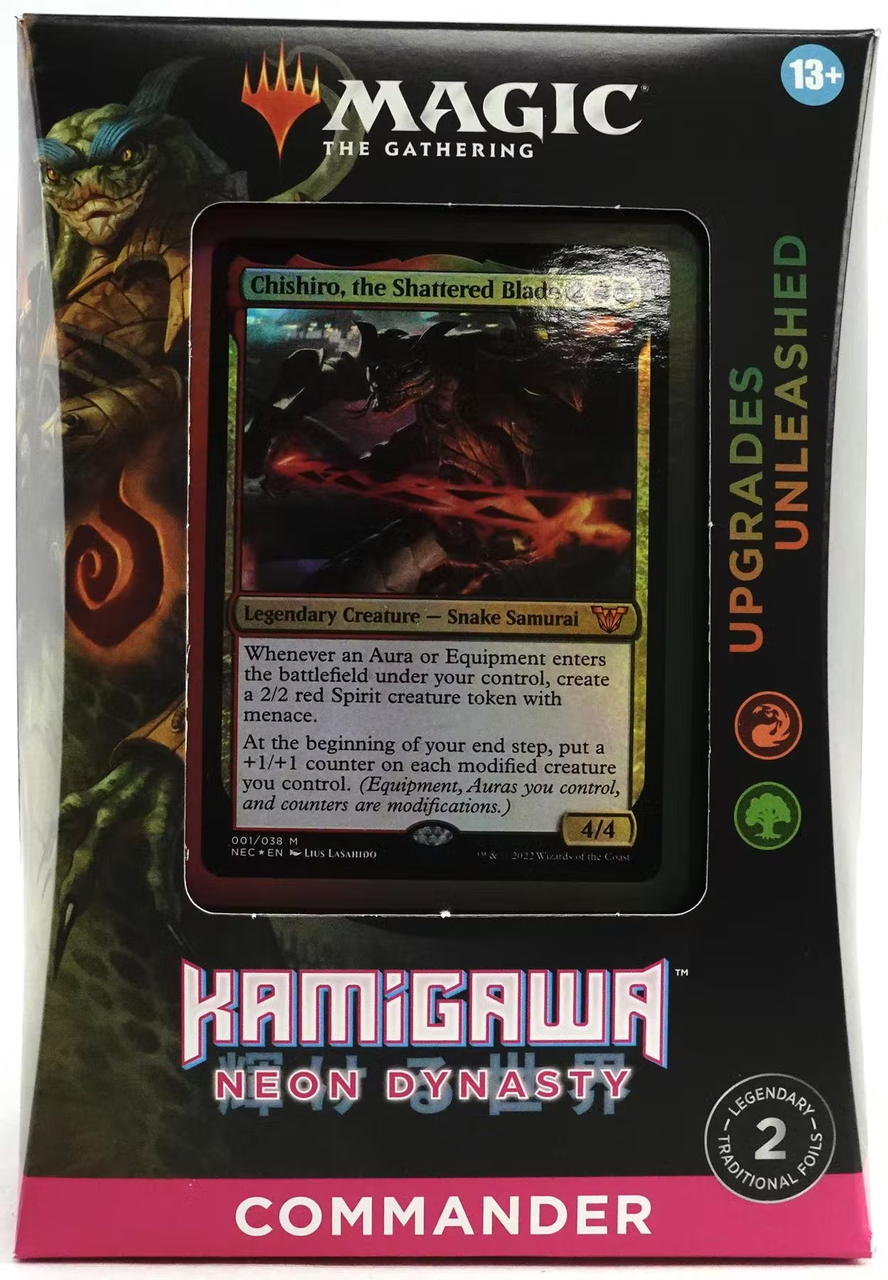 Magic The Gathering Kamigawa: Neon Dynasty Commander Deck / Case of 4