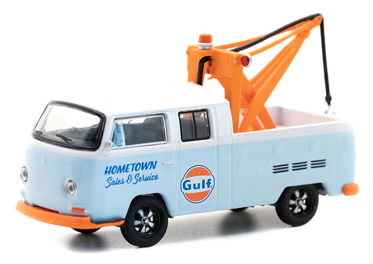1969 Volkswagen Double Cab Pick up - Gulf Oil Sales - Blue Collar Collection Series 10 - 1:64 Model Car by Greenlight
