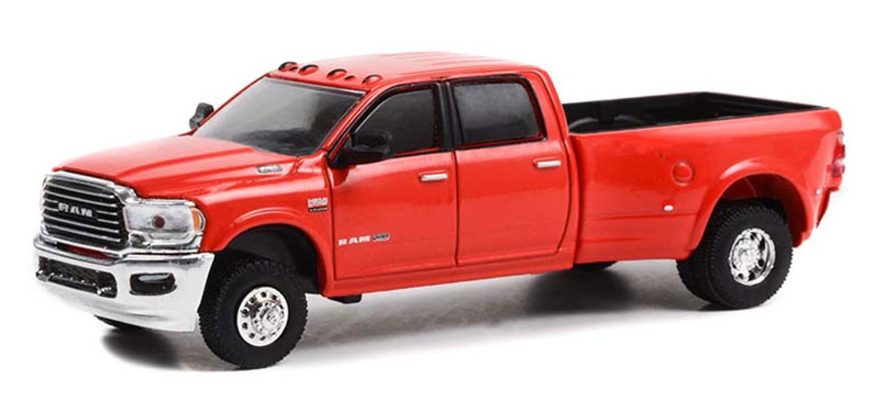 2021 Dodge Ram 3500 Dually - Limited Longhorn Edition - Flame Red - Dually Drivers Series 9 - 1:64 Model Car by Greenlight