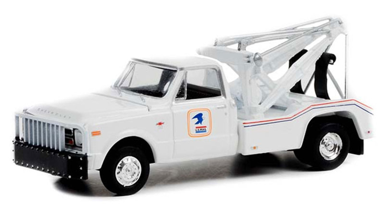 1968 Chevrolet C-30 Dually Wrecker - USPS - Dually Drivers Series 9 - 1:64 Model Car by Greenlight
