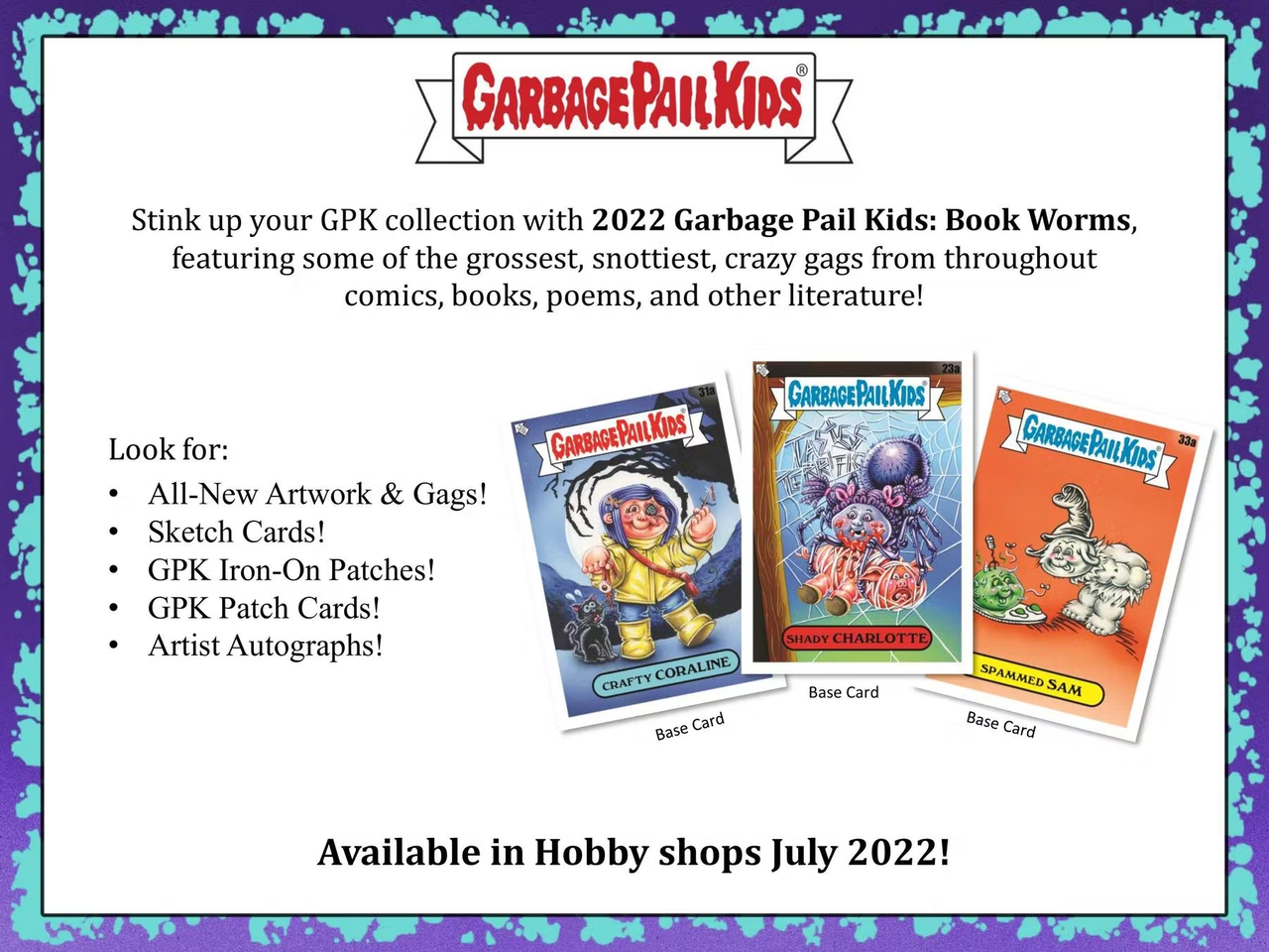 2022 Topps Garbage Pail Kids Series 1 (Book Worms) Collector Edition Box