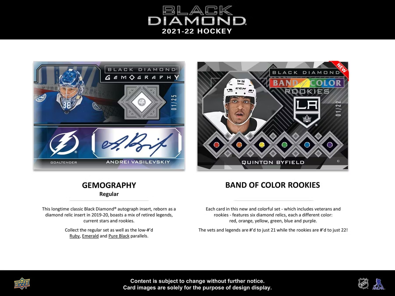 2021/22 Upper Deck Black Diamond Hockey Hobby Box