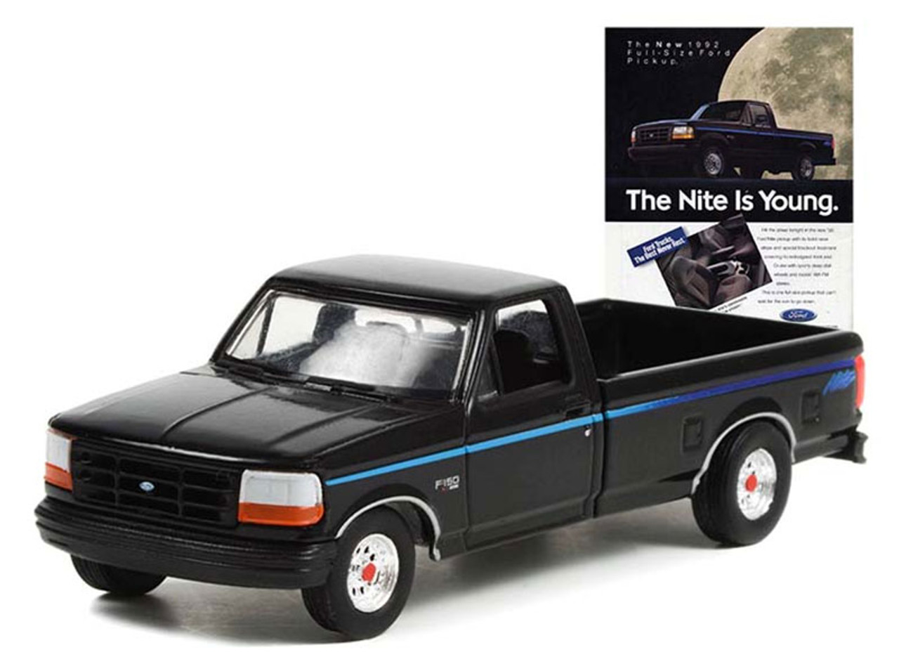 1992 Ford F-150 Nite Edition - Vintage Ad Cars Series 7 - 1:64 Model by Greenlight