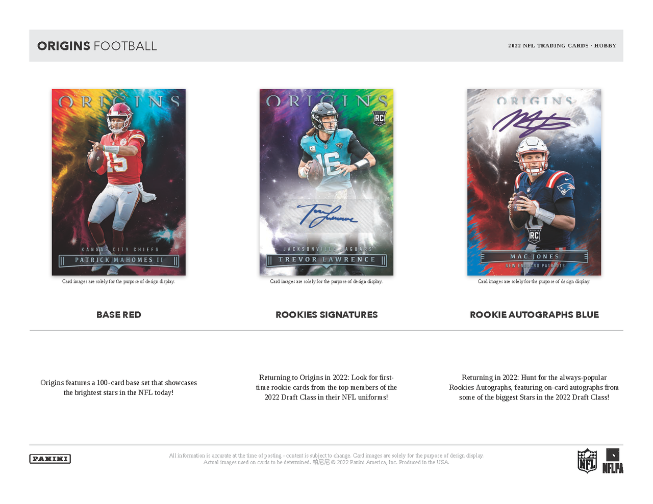 2022 Panini Origins Football Hobby Box