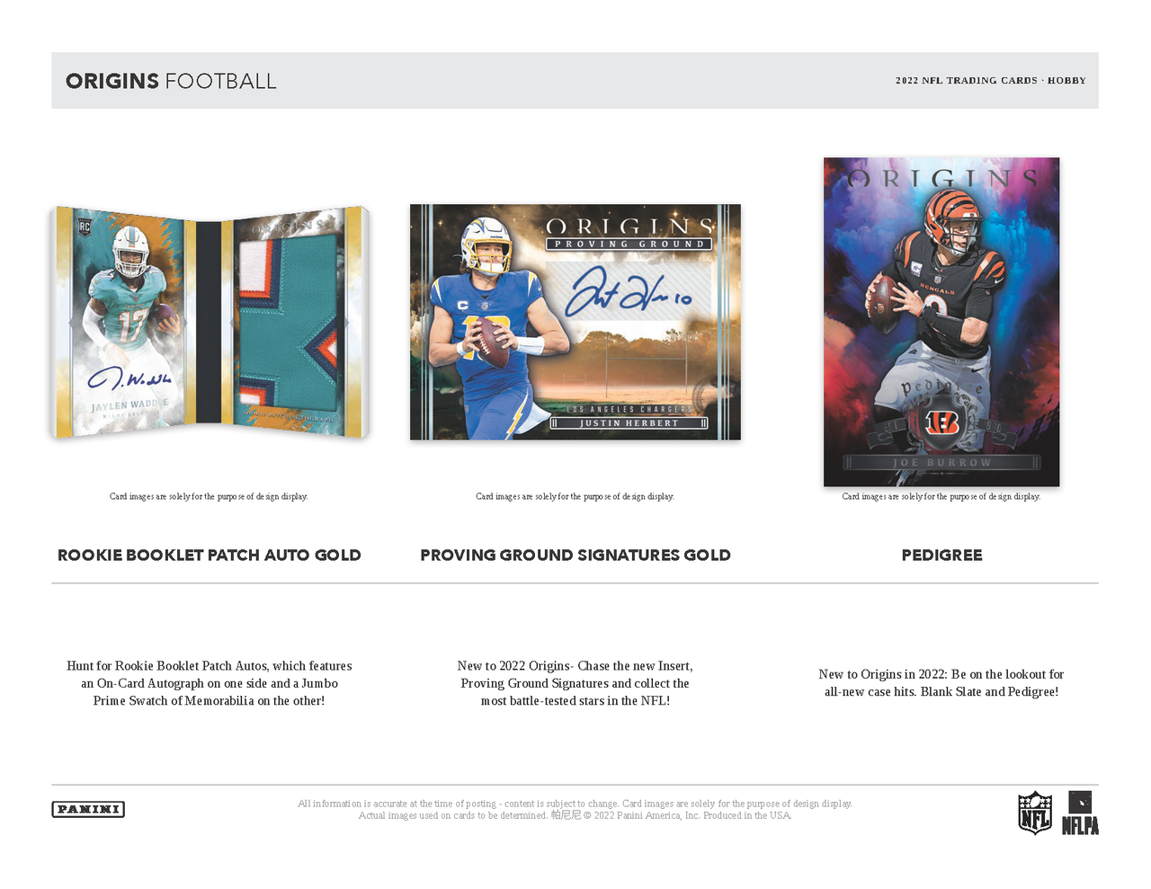 2022 Panini Origins Football Hobby Box
