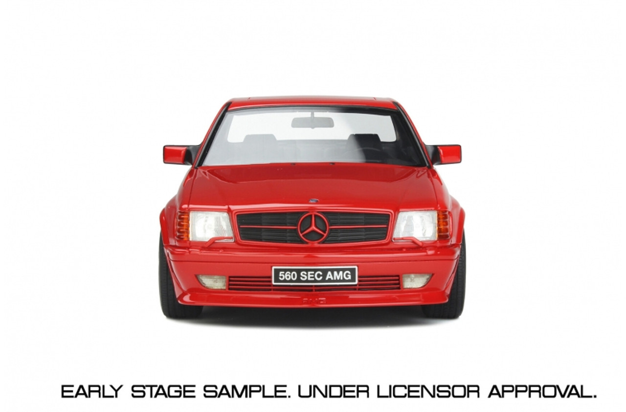 Mercedes-Benz W126 560 SEC Wide Body - Red - 1:18 Model Car by Otto Mobile