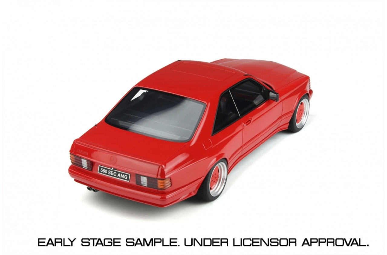 Mercedes-Benz W126 560 SEC Wide Body - Red - 1:18 Model Car by Otto Mobile