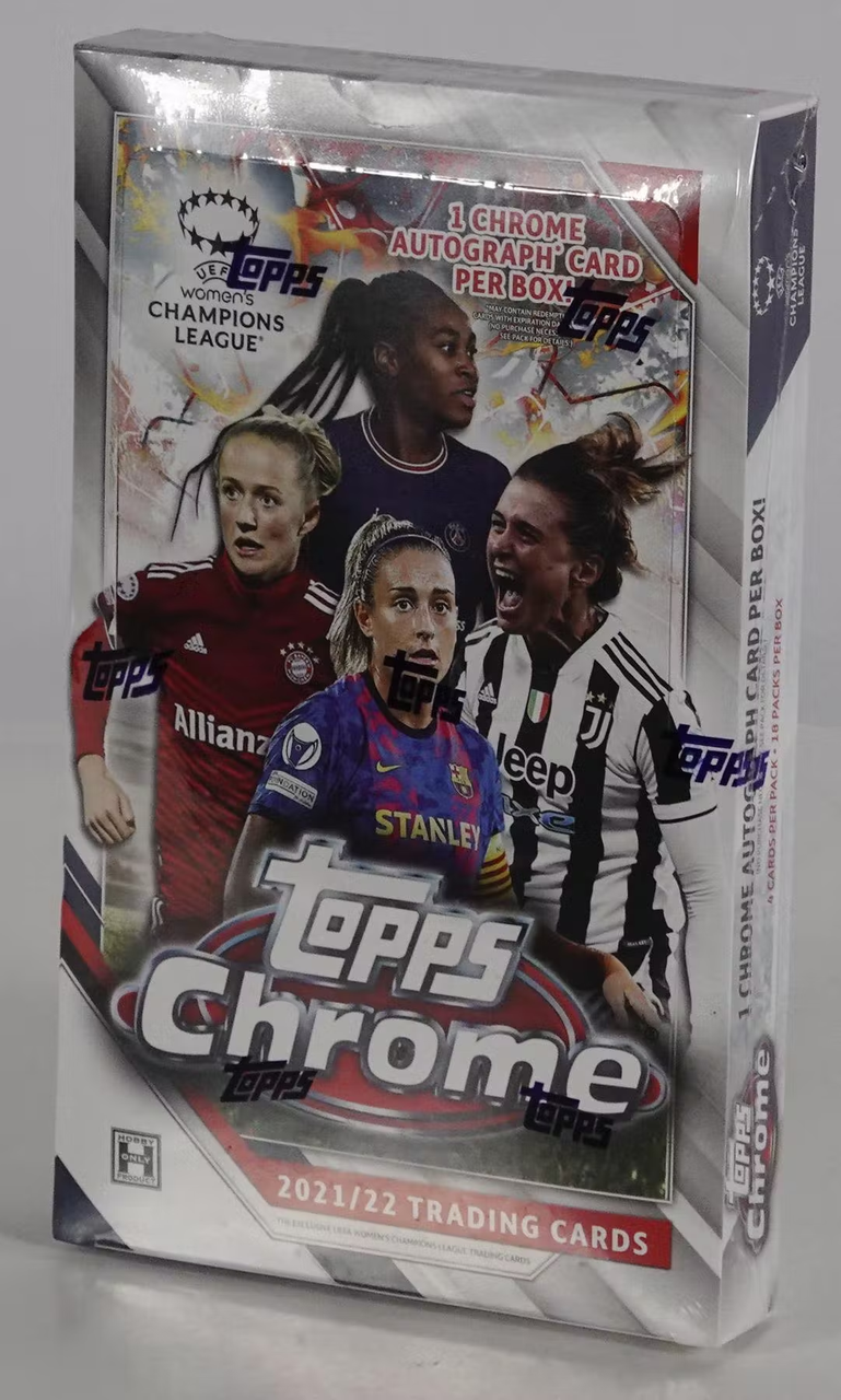 2021/22 Topps Chrome UEFA Champions League Women's Soccer Hobby Box - The  Baseball Card King, Inc.