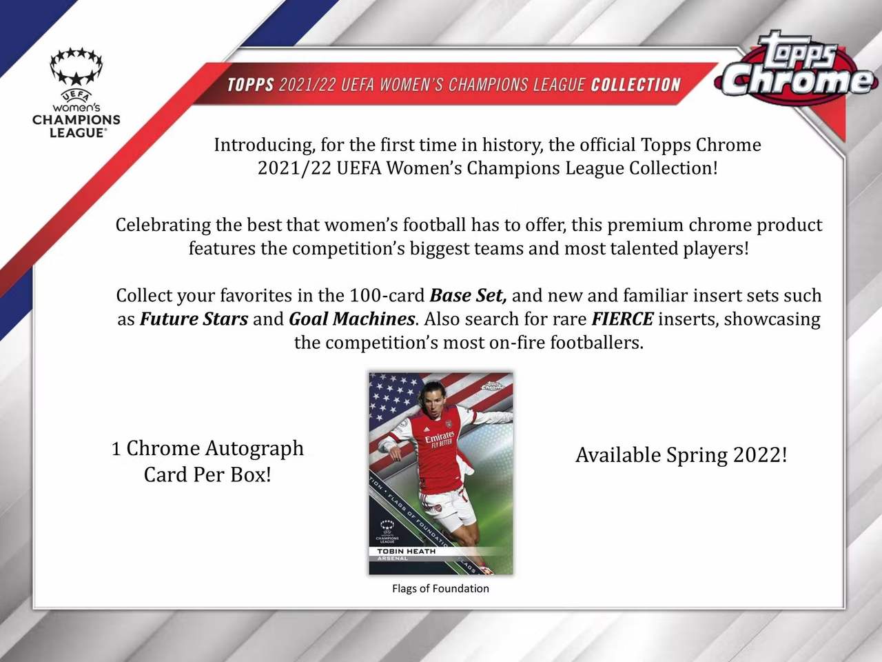 2021/22 Topps Chrome UEFA Champions League Women's Soccer Hobby Box