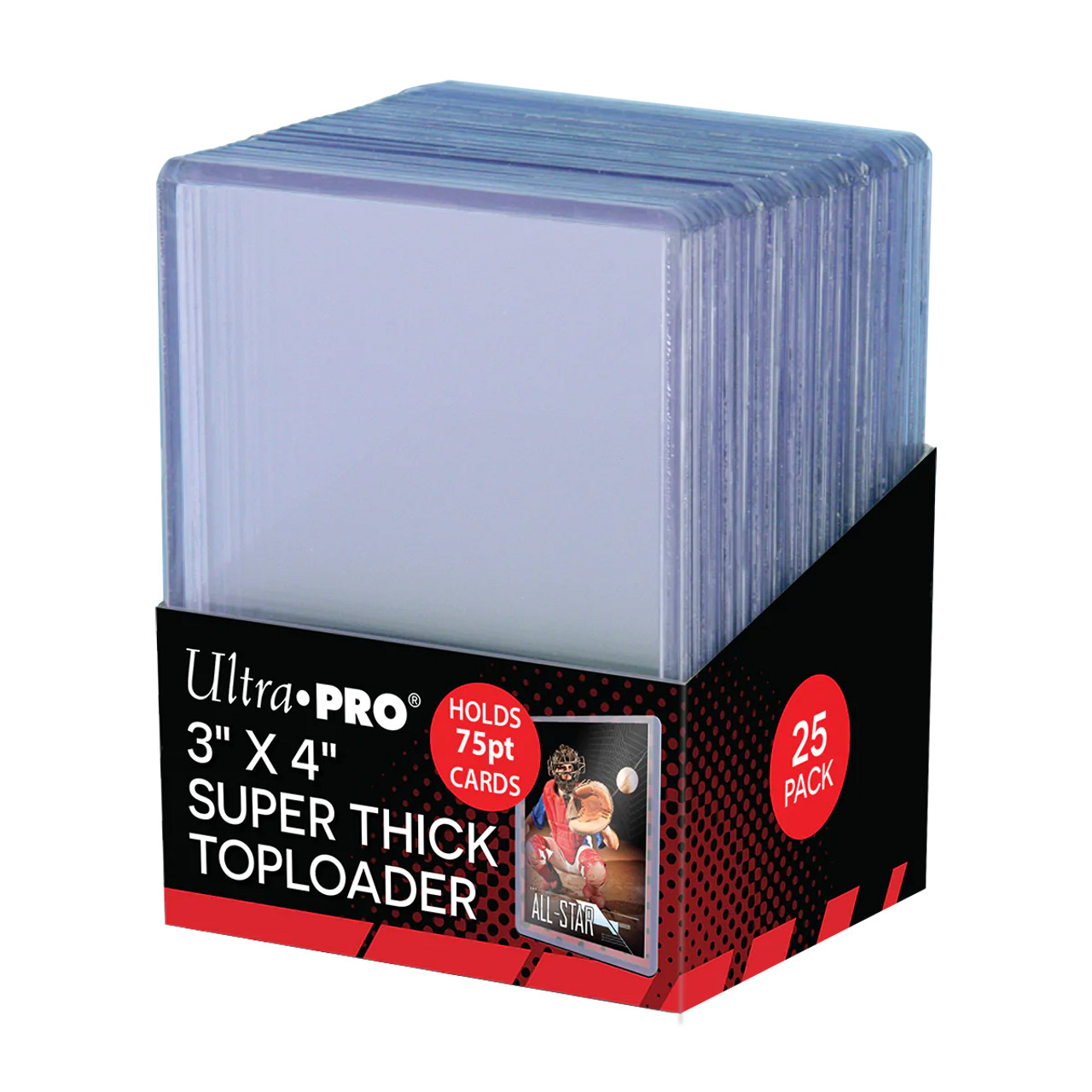 Ultra Pro Topload Card Holder (75pt) 25ct Pack / Case of 40