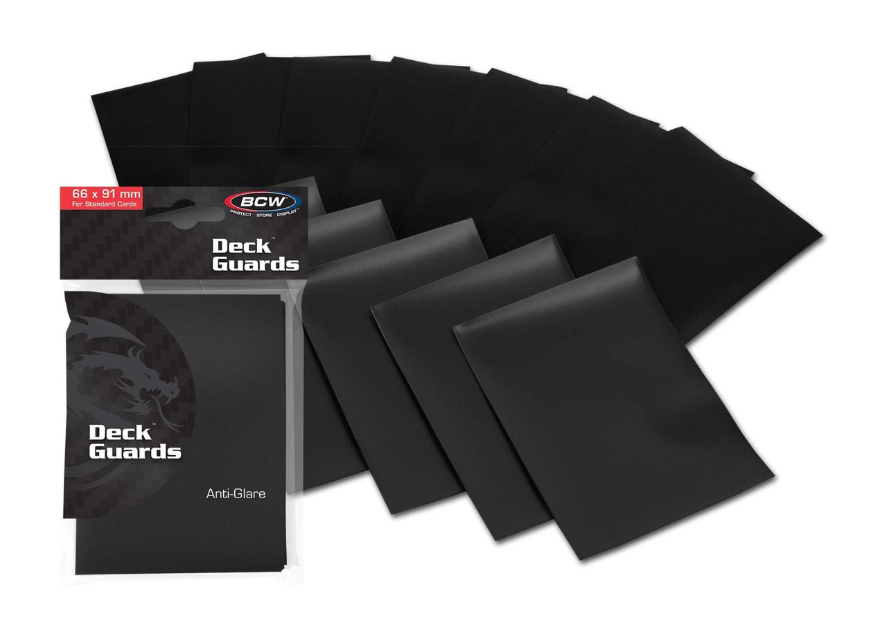 BCW Gaming Deck Guard Matte Black 50ct Pack / Case of 120